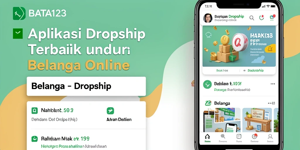 Antarmuka BATA123 yang sederhana dan mudah digunakan untuk proses Dropship.