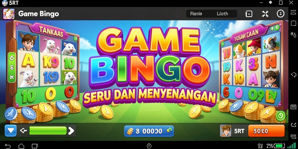 Tampilan permainan Bingo yang seru dan menarik di 5RT.