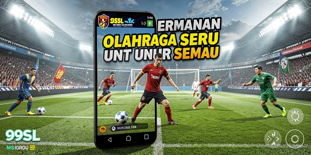Tampilan gameplay seru di 99SL menampilkan pertandingan olahraga yang mendebarkan.
