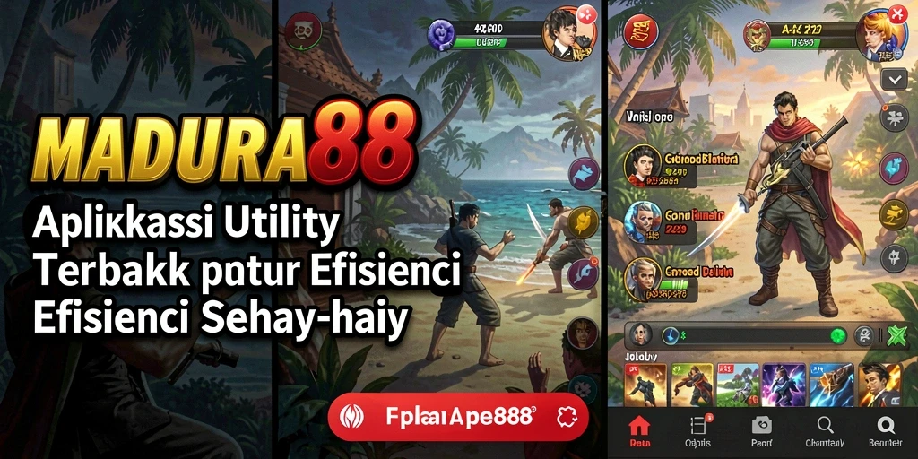 Tampilan utama MADURA88 yang menampilkan fitur Utility.