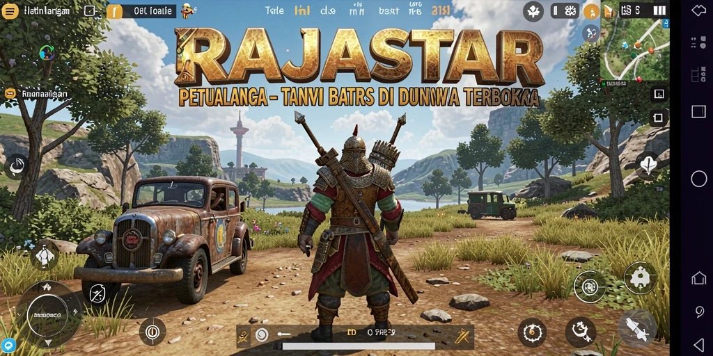 Gameplay RAJASTAR menunjukkan petualangan dunia terbuka yang mendebarkan.