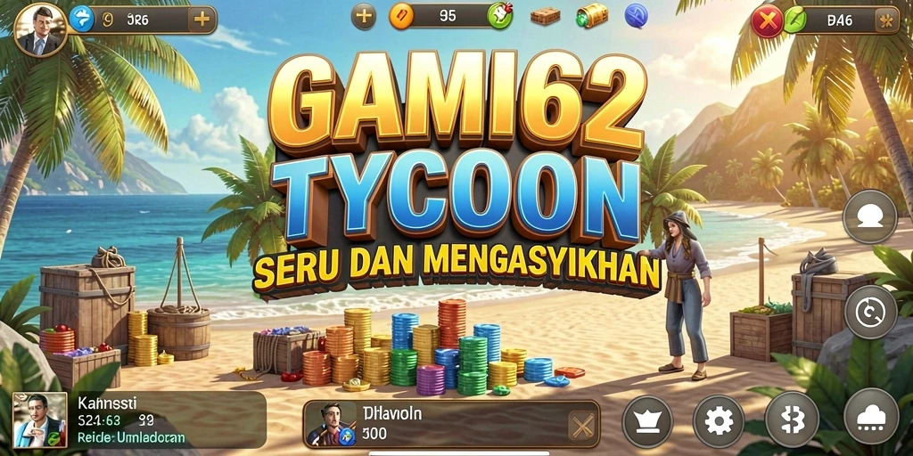 Tangkapan layar <strong>REMI62</strong> menampilkan elemen gameplay Tycoon yang menarik.