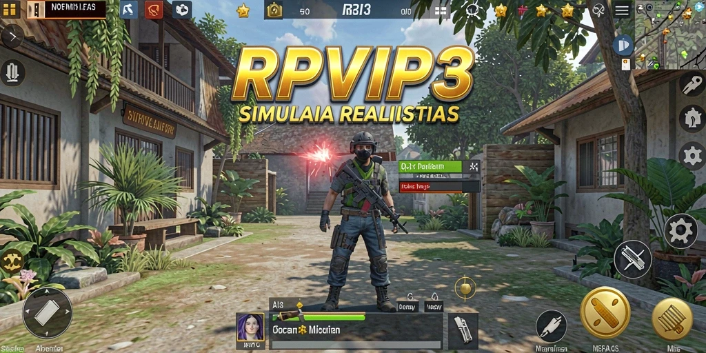Screenshot gameplay RPVIP3 menampilkan momen seru dari simulasi kehidupan.