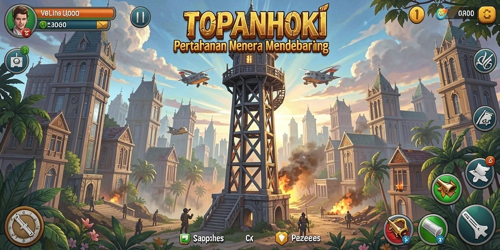 Tampilan gameplay <strong>TOPANHOKI</strong> yang intens dan menegangkan.