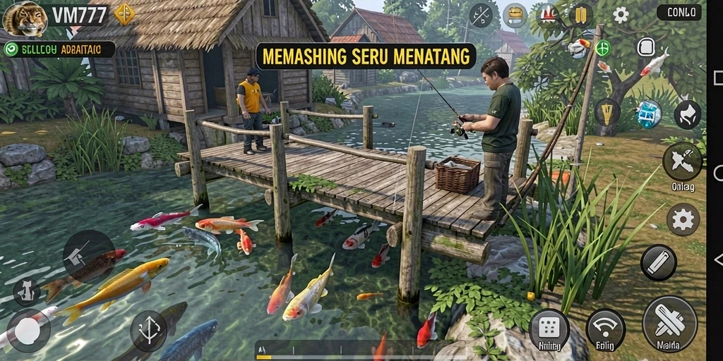 Tangkapan ikan besar dalam gameplay VM777 yang seru.