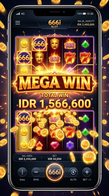 Tampilan antarmuka pengguna dari aplikasi 666i yang menarik.